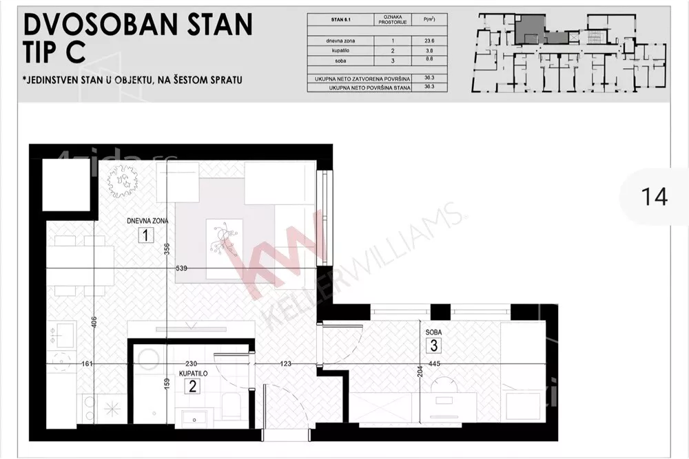 Trosoban stan | 4zida