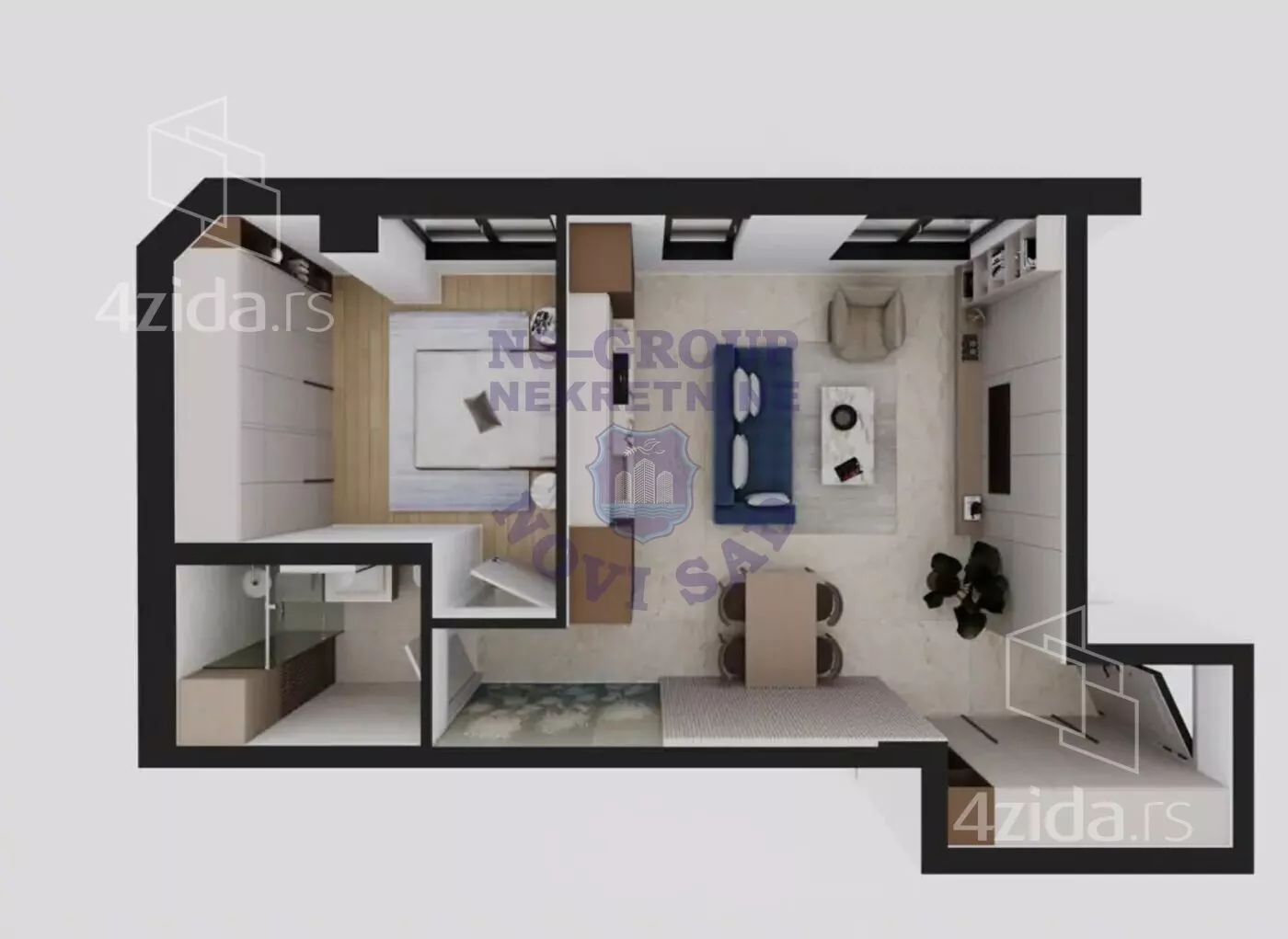 Dvosoban stan | 4zida