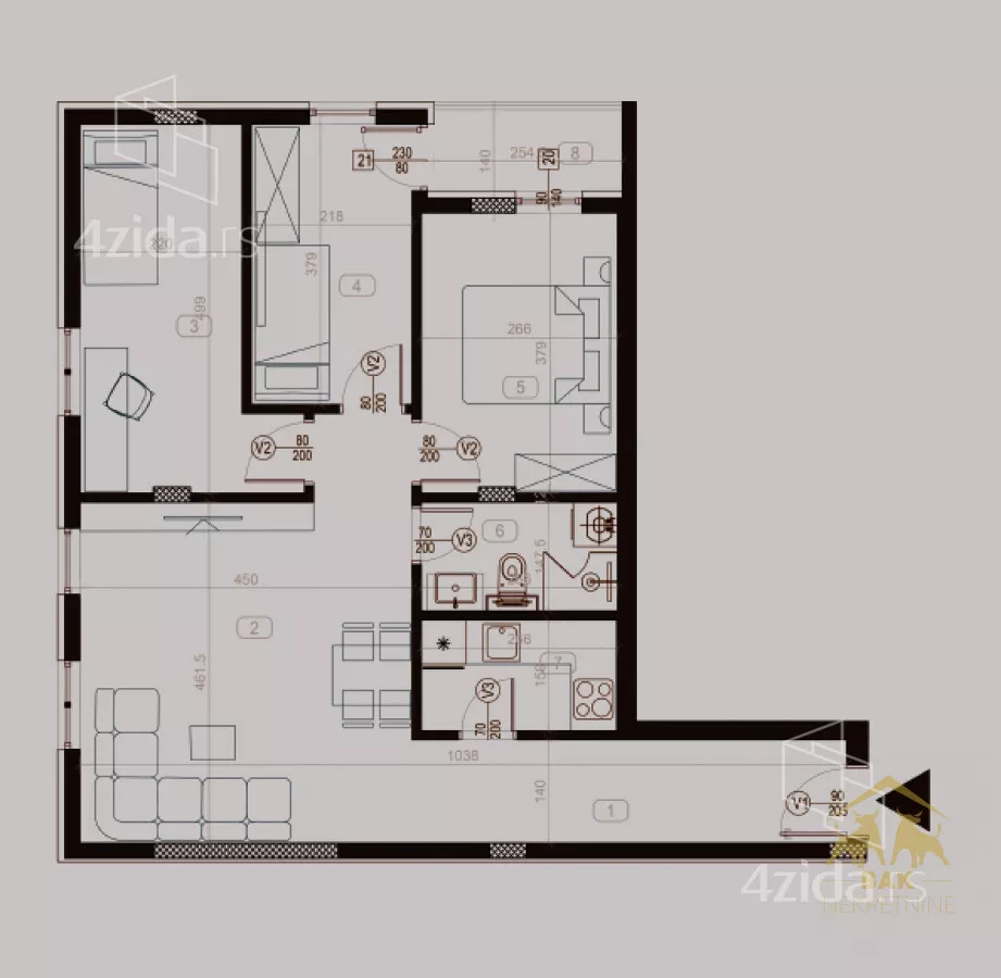 Troiposoban stan | 4zida