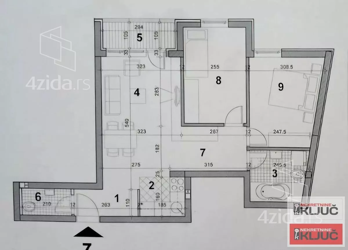 Trosoban stan | 4zida