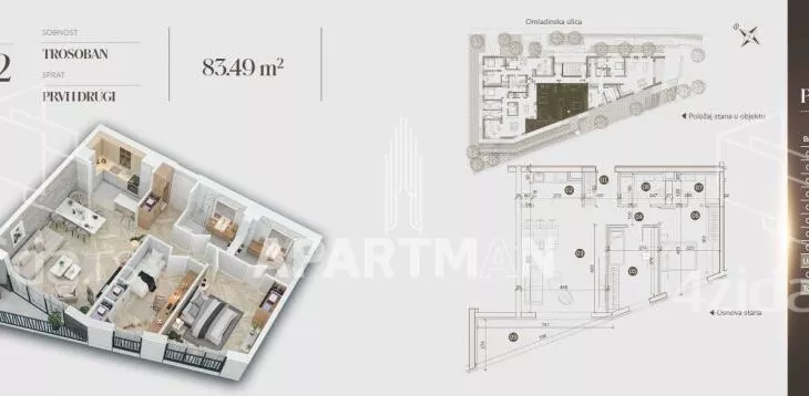 Trosoban stan | 4zida