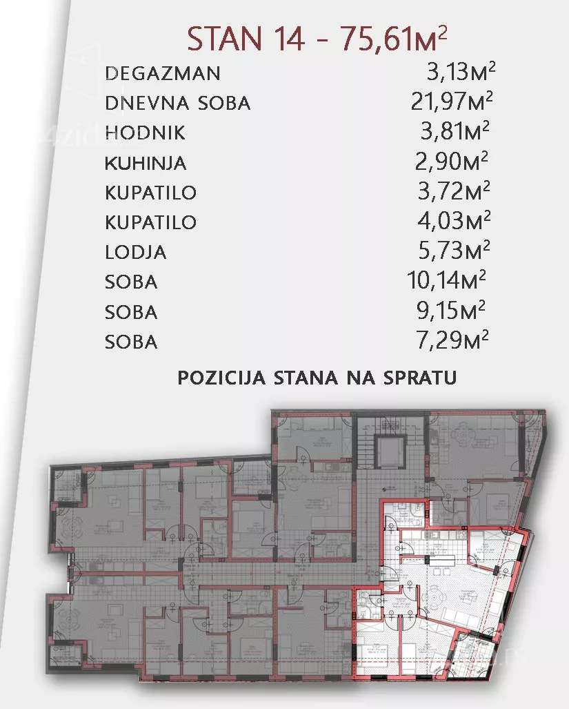 Troiposoban stan | 4zida