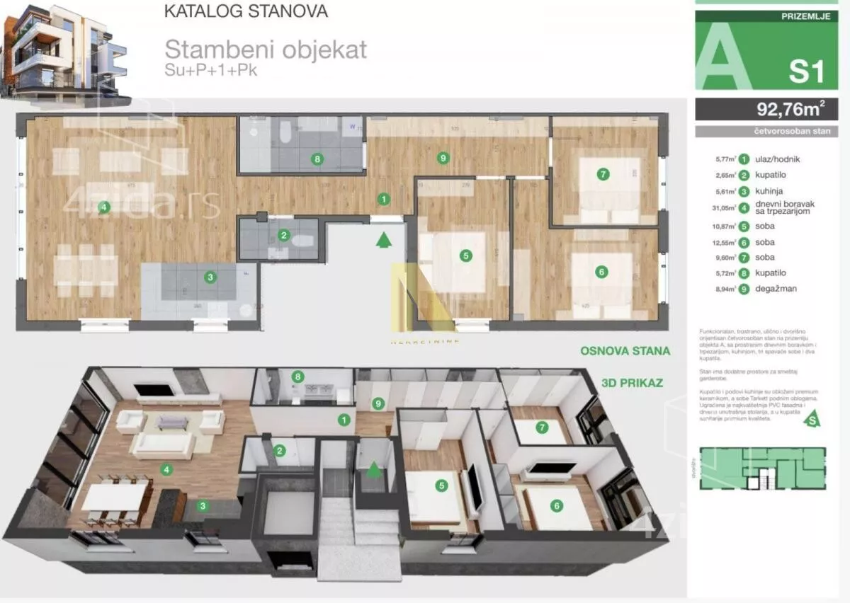 Četvorosoban stan | 4zida