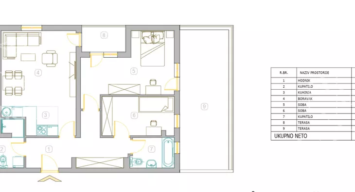 Trosoban stan | 4zida