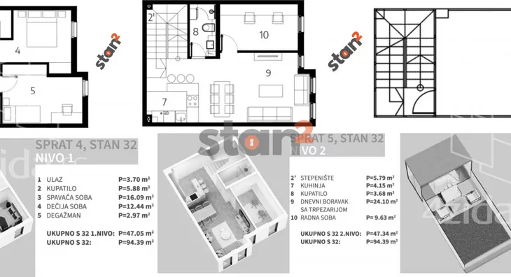 Troiposoban stan | 4zida