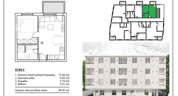 Dvosoban stan | 4zida