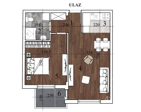 Dvosoban stan | 4zida