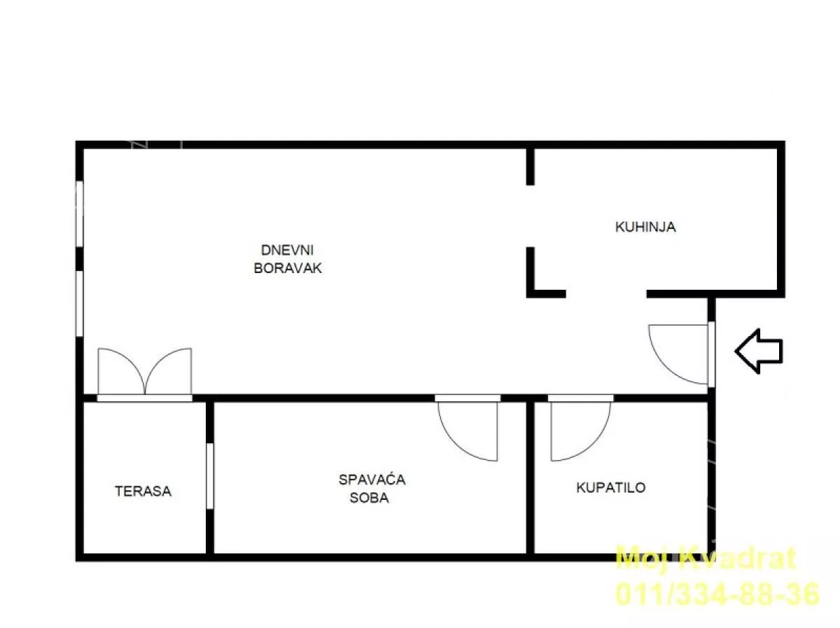 Jednoiposoban stan | 4zida