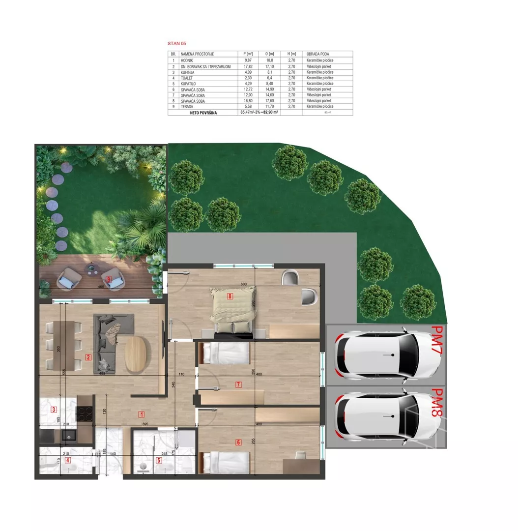 Troiposoban stan | 4zida