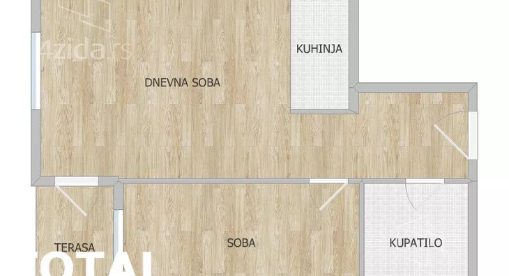 Jednoiposoban stan | 4zida