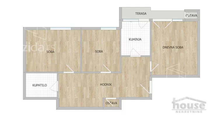 Trosoban stan | 4zida