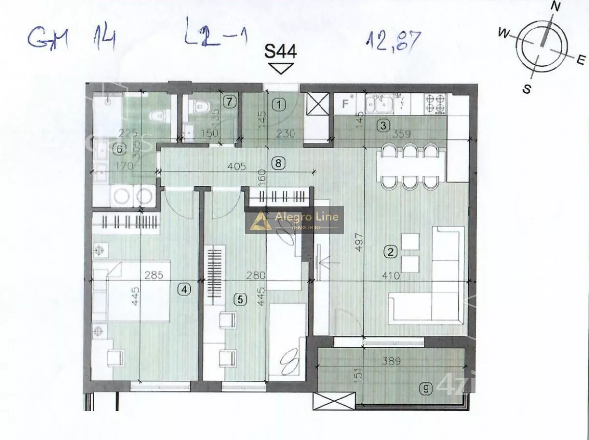 Trosoban stan | 4zida