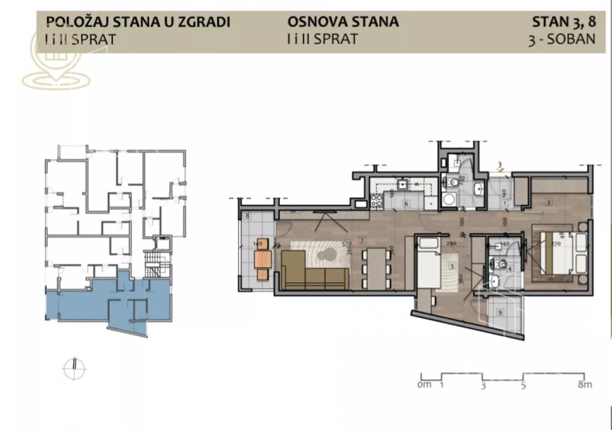 Trosoban stan | 4zida