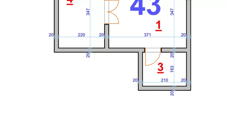 Jednoiposoban stan | 4zida