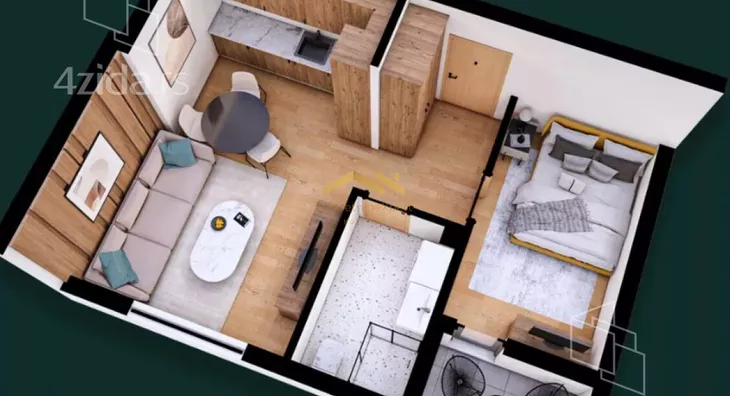 Jednoiposoban stan | 4zida