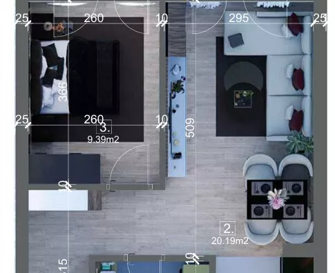 Jednoiposoban stan | 4zida