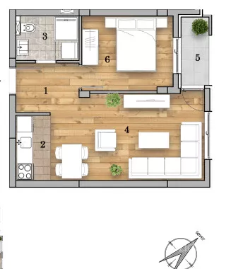 Dvosoban stan | 4zida