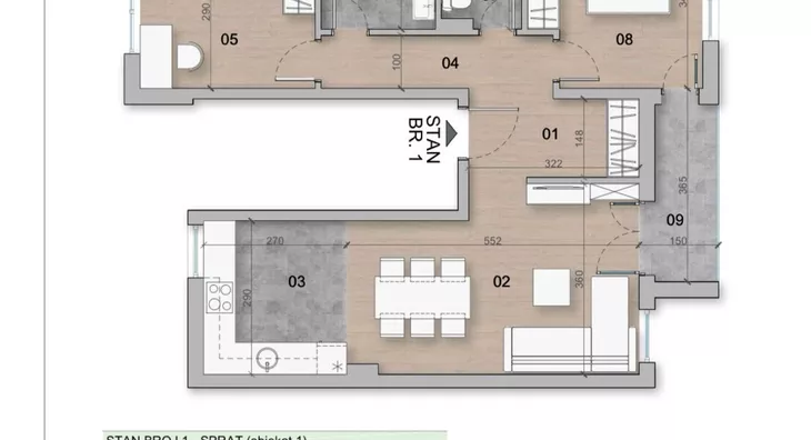 Trosoban stan | 4zida