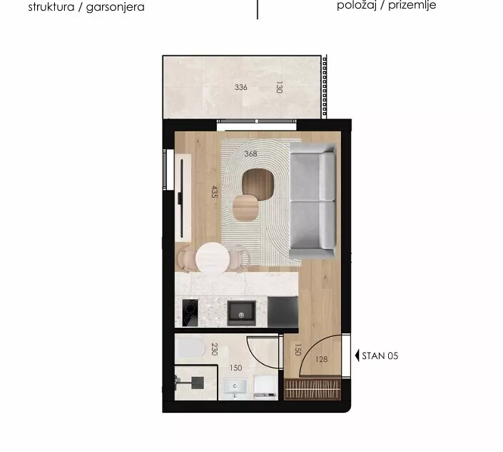 Dvosoban stan | 4zida