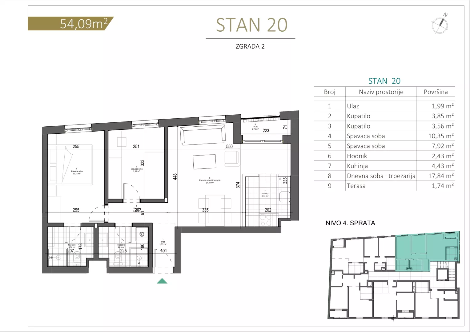 Dvoiposoban stan | 4zida