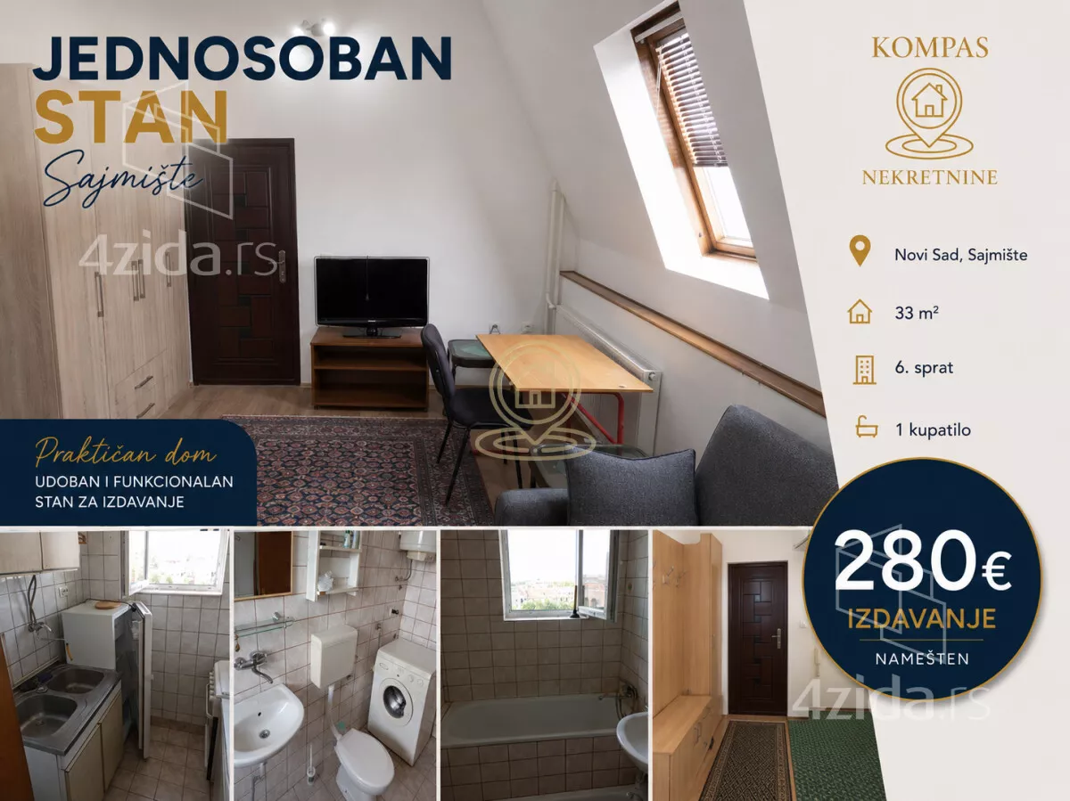 Jednosoban stan | 4zida