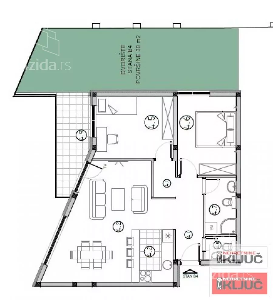 Trosoban stan | 4zida