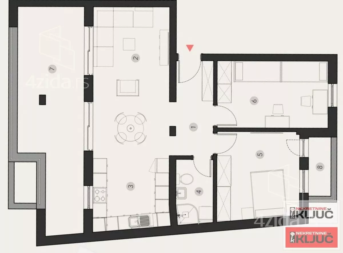 Trosoban stan | 4zida