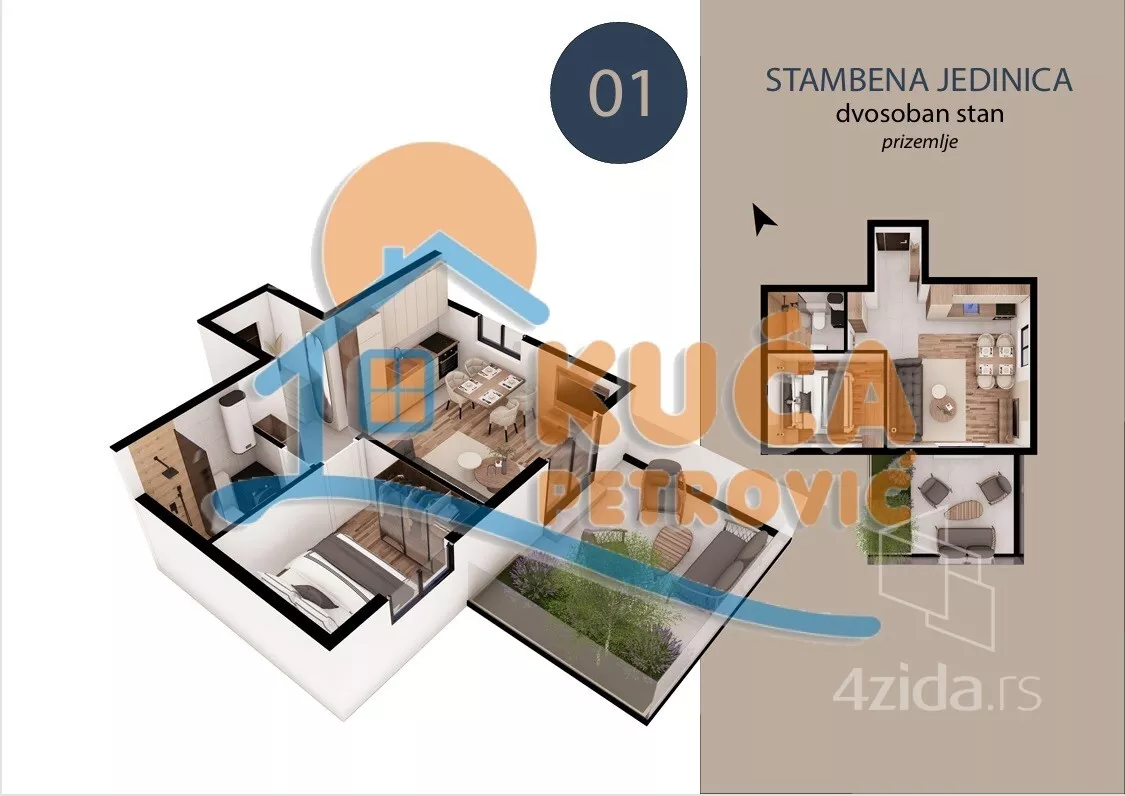 Dvosoban stan | 4zida