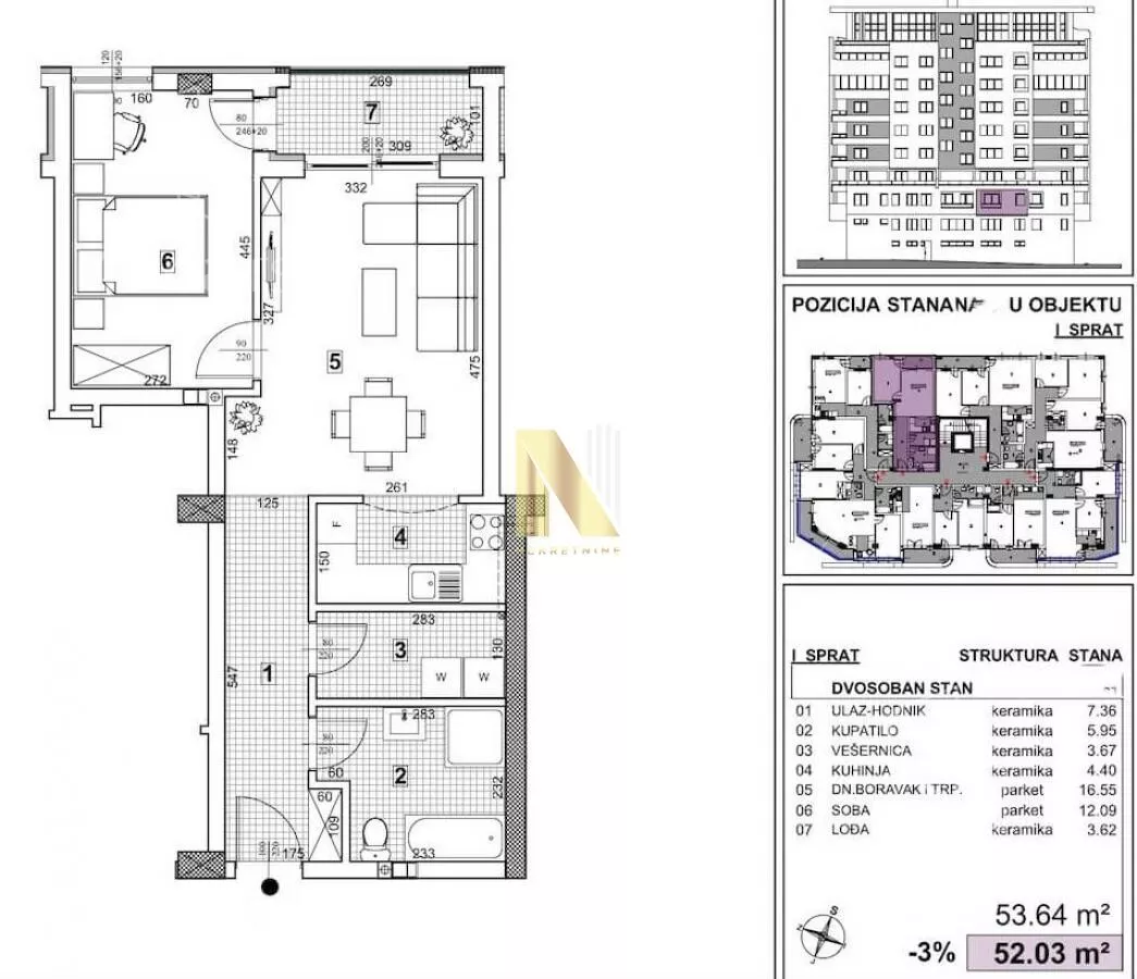 Dvosoban stan | 4zida