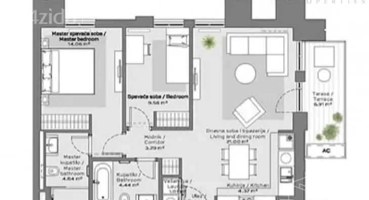 Trosoban stan | 4zida