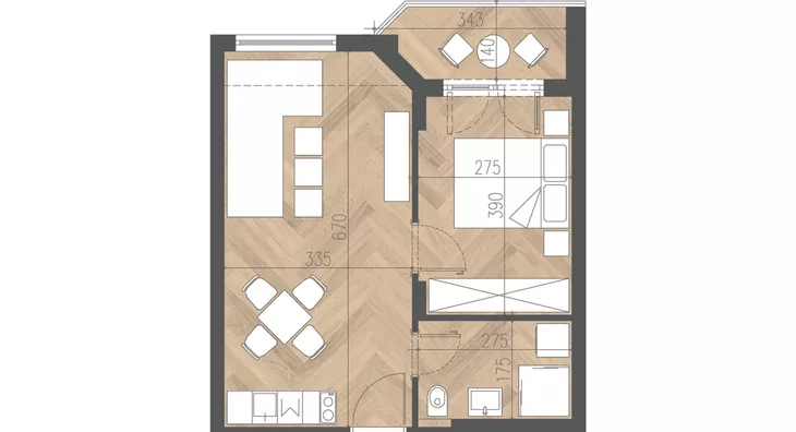 Dvosoban stan | 4zida