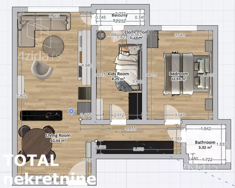 Dvoiposoban stan | 4zida