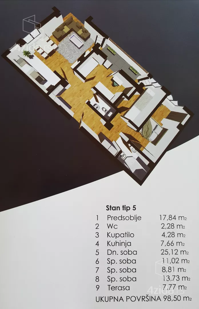 Trosoban stan | 4zida