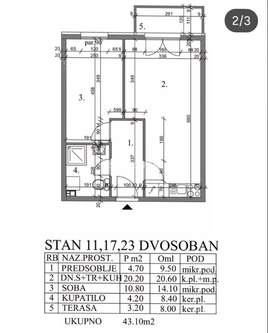 Dvosoban stan | 4zida