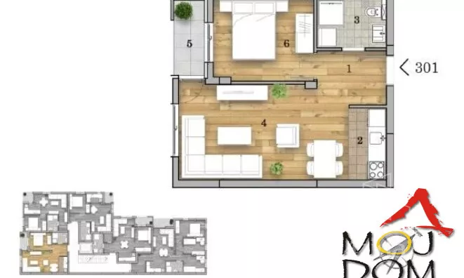 Dvosoban stan | 4zida