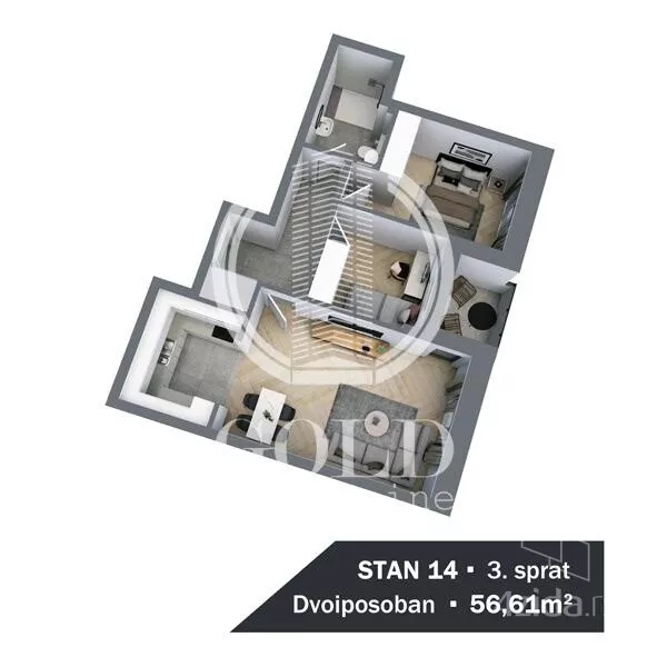 Dvosoban stan | 4zida