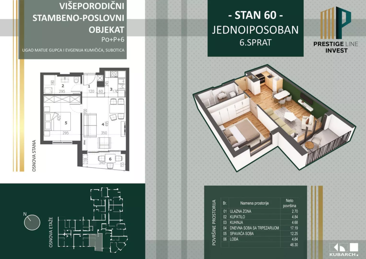 Jednoiposoban stan | 4zida