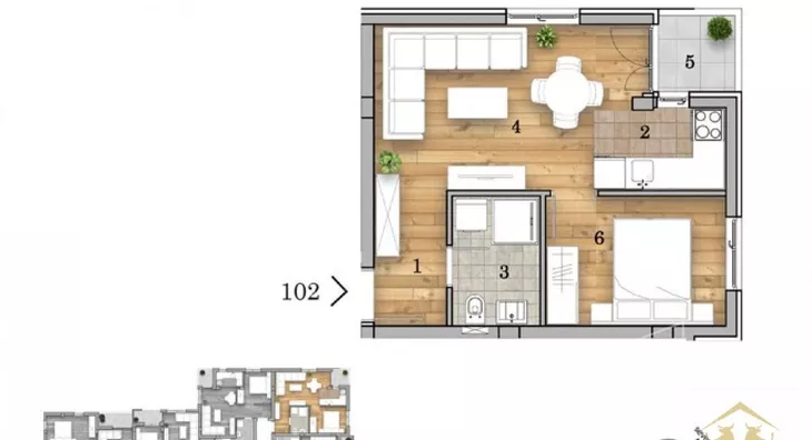 Dvosoban stan | 4zida