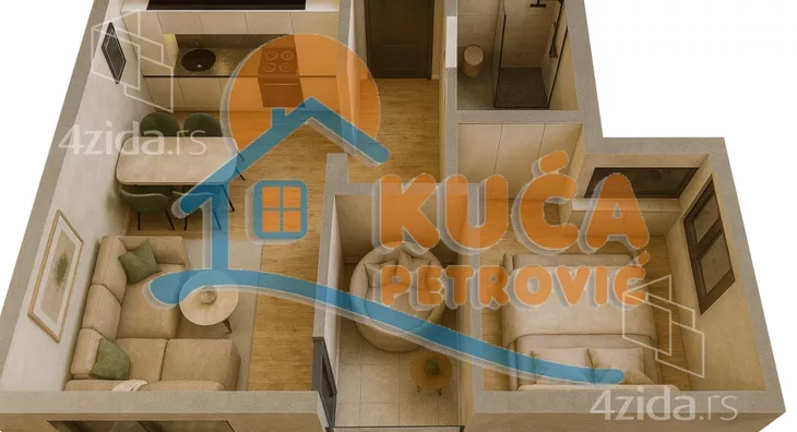 Jednoiposoban stan | 4zida