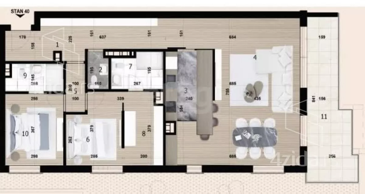 Četvorosoban stan | 4zida