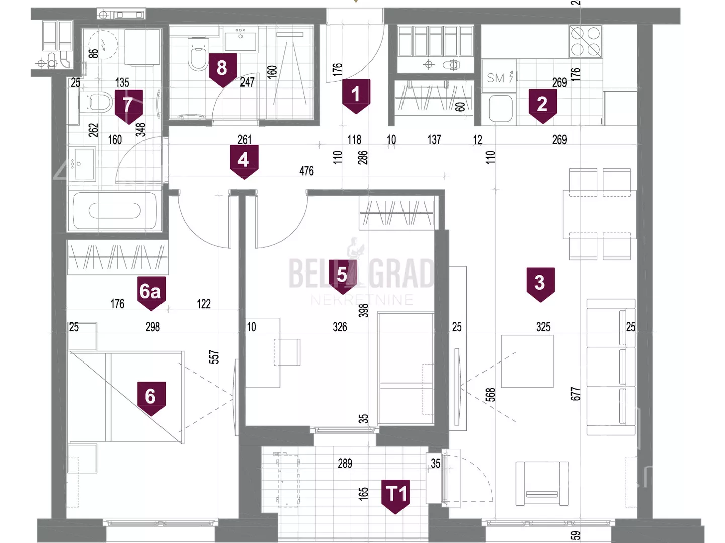 Trosoban stan | 4zida