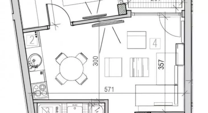 Jednoiposoban stan | 4zida