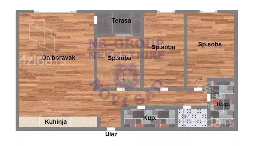 Troiposoban stan | 4zida
