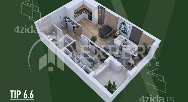 Dvosoban stan | 4zida