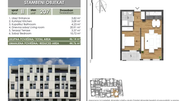 Dvosoban stan | 4zida