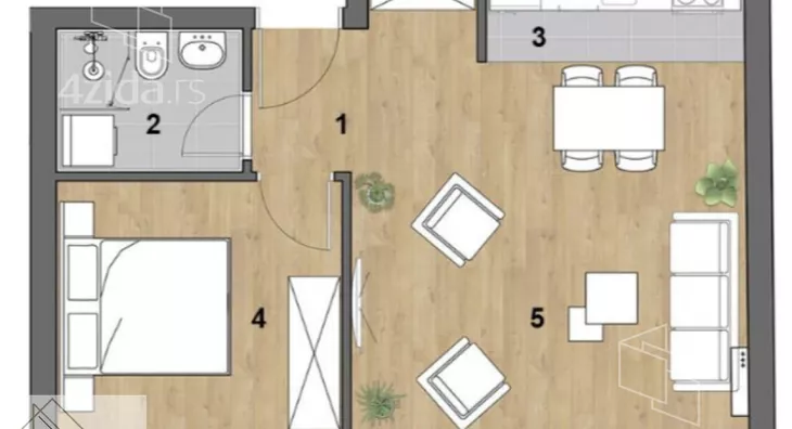 Dvosoban stan | 4zida