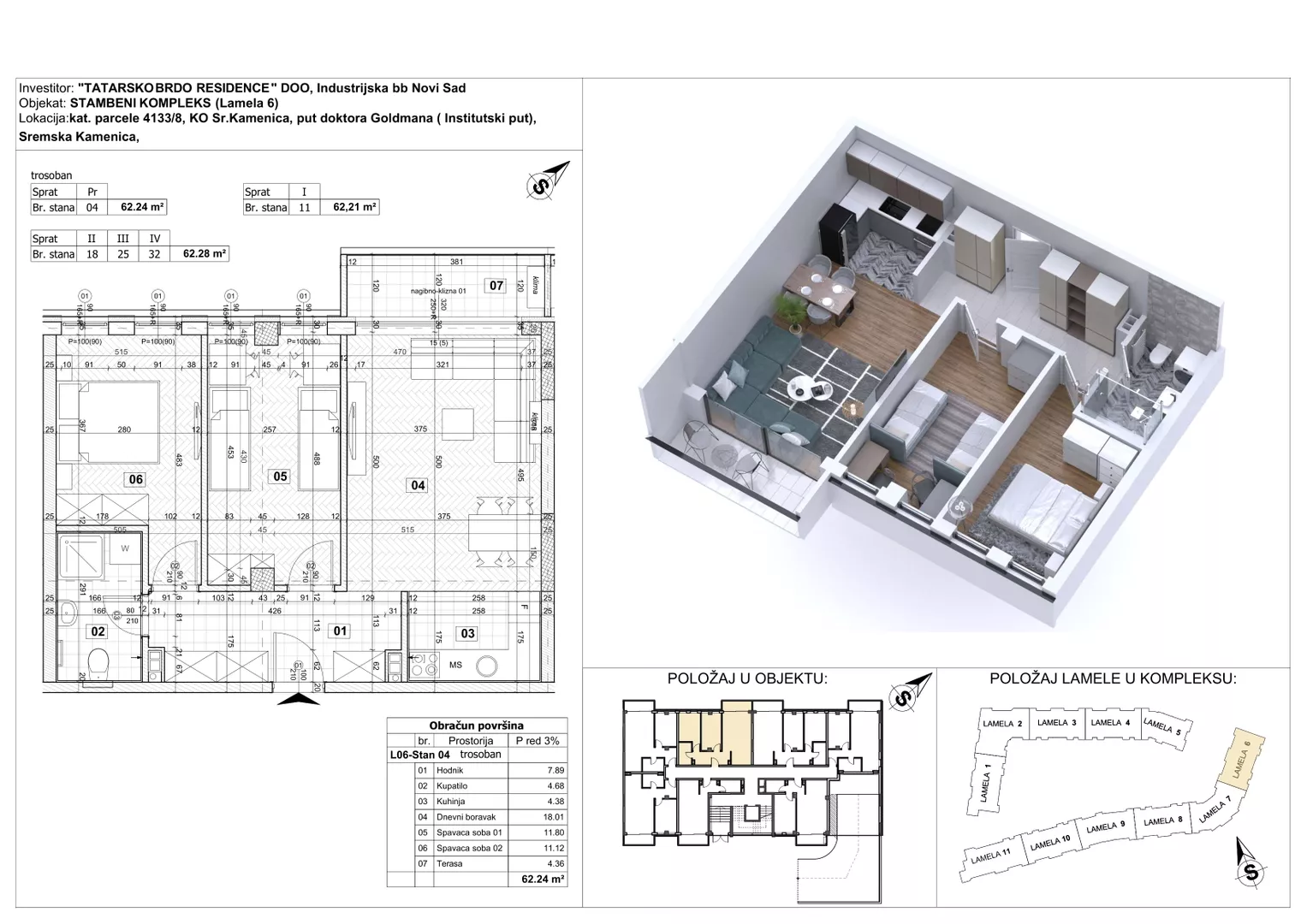 Trosoban stan | 4zida