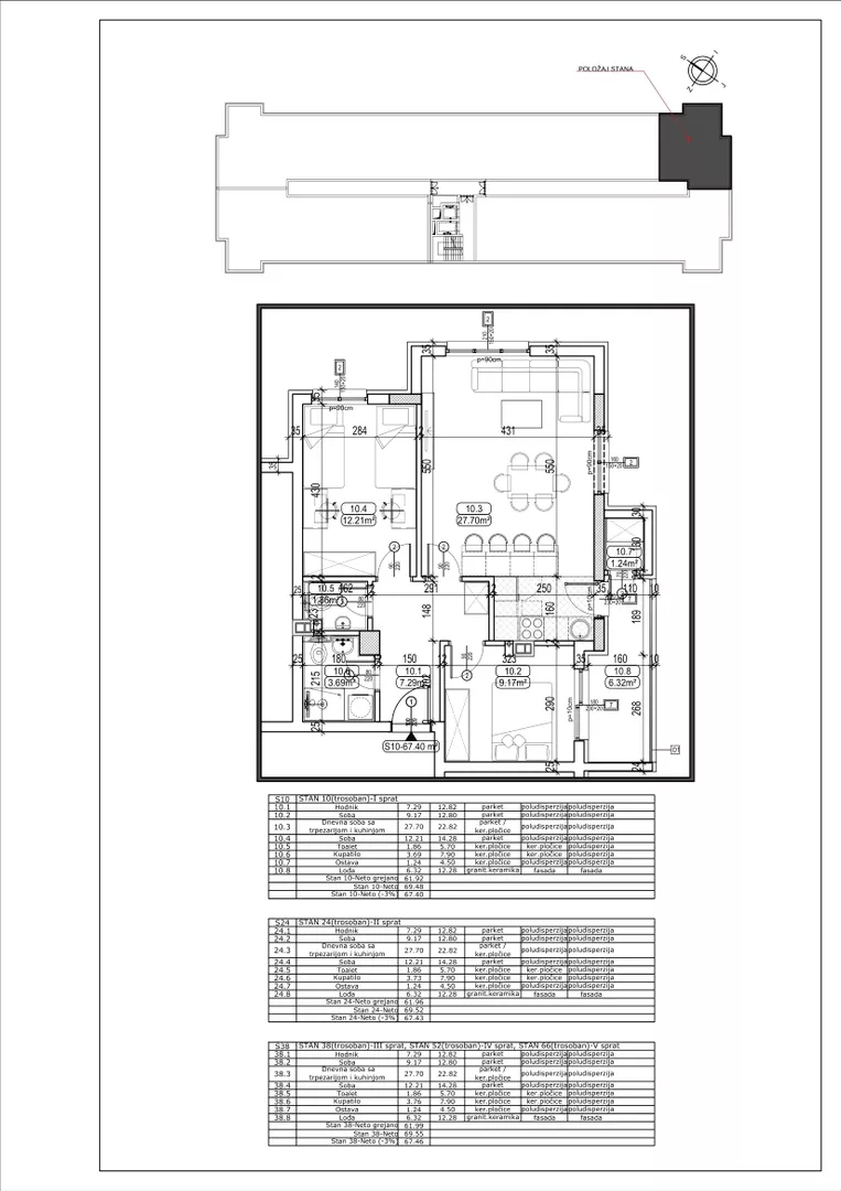 Trosoban stan | 4zida