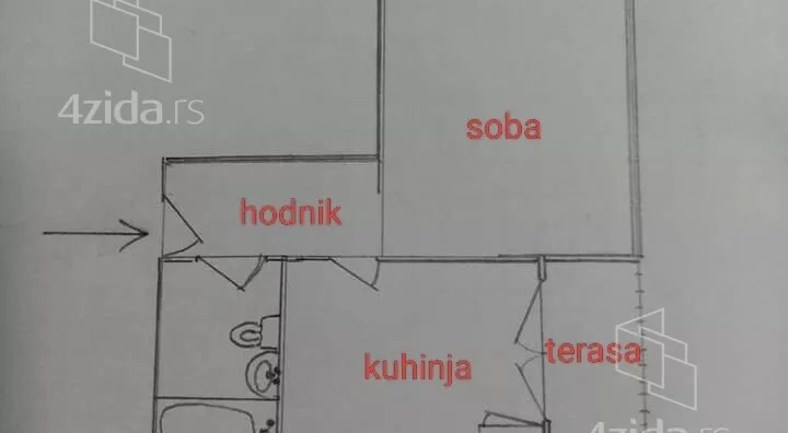 Jednosoban stan | 4zida