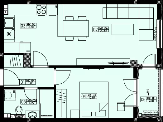 Dvosoban stan | 4zida